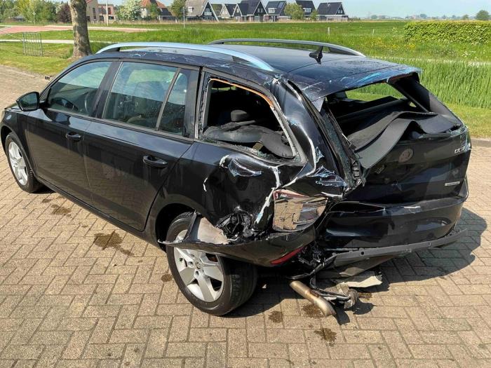 Skoda Octavia Combi 1.6 TDI Greenline 16V Sloopvoertuig (2014, Metallic, Zwart)