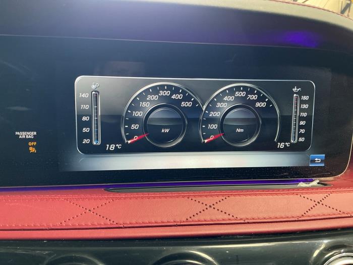 Mercedes S AMG 4.0 S-63 L AMG V8 Turbo 4-Matic+ Skrotfordon (2018, DIAMANTWIT)