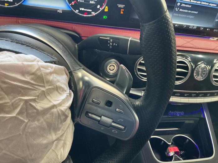 Mercedes S AMG 4.0 S-63 L AMG V8 Turbo 4-Matic+ Skrotfordon (2018, DIAMANTWIT)