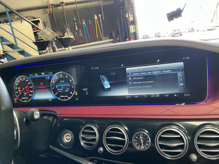 Mercedes S AMG 4.0 S-63 L AMG V8 Turbo 4-Matic+ Skrotfordon (2018, DIAMANTWIT)