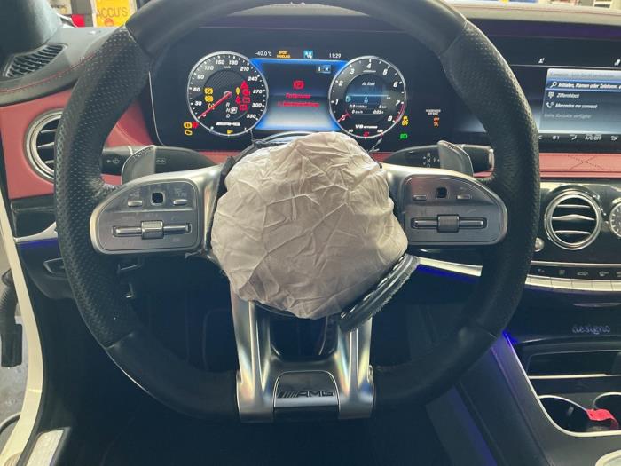 Mercedes S AMG 4.0 S-63 L AMG V8 Turbo 4-Matic+ Skrotfordon (2018, DIAMANTWIT)