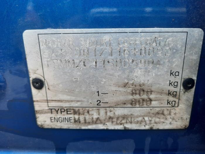 Suzuki Swift Sloopvoertuig (2009, Blauw)