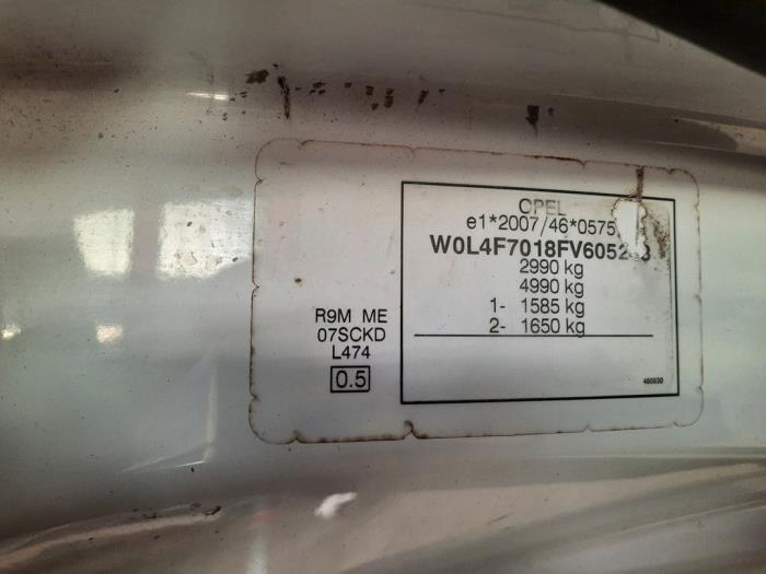 Opel Vivaro 1.6 CDTI 90 Skrotfordon (2015, WIT)