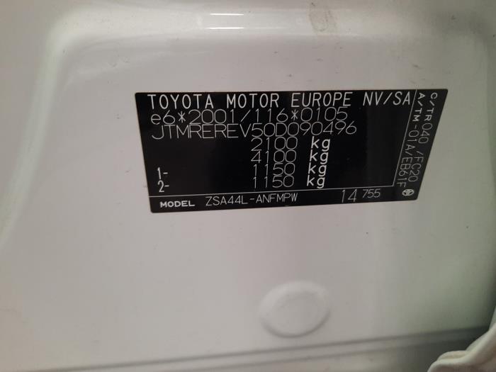 Toyota RAV4 2.0 16V VVT-i 4x4 Sloopvoertuig (2016, Wit)