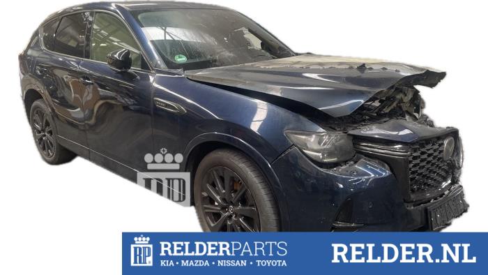 Mazda CX-60 2.5 e-SkyActiv PHEV Samochód złomowany (2023, Niebieski)