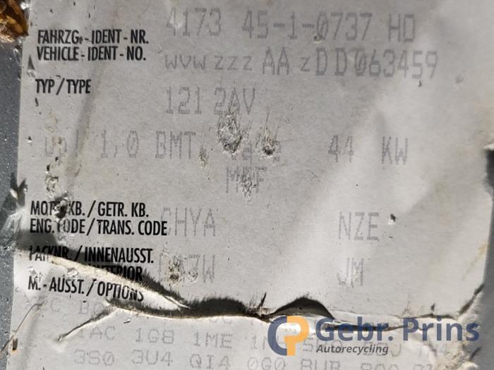 Volkswagen Up! 1.0 12V 60 Sloopvoertuig (2012, Grijs)