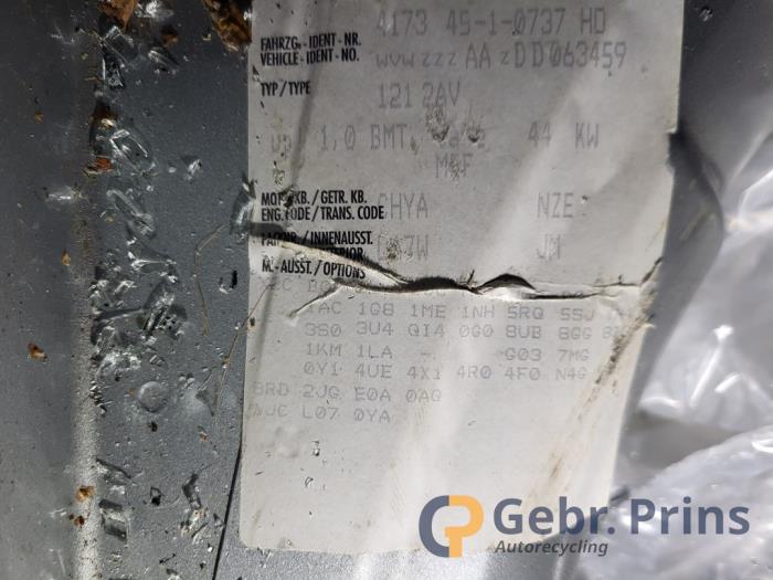 Volkswagen Up! 1.0 12V 60 Sloopvoertuig (2012, Grijs)