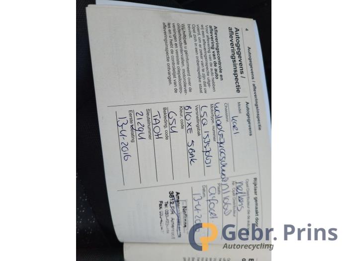 Opel Karl 1.0 12V Sloopvoertuig (2016, Blauw)