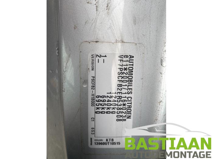 Citroen C1 1.0 Vti 68 12V Sloopvoertuig (2015, Grijs)