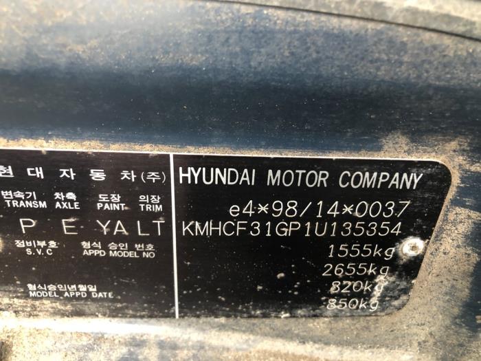 Hyundai Accent 1.5i 12V Sloopvoertuig (2001, Blauw)