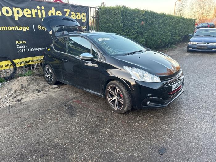Peugeot 208 I 1.6 16V GTI Samochód złomowany (2017, Czarny)