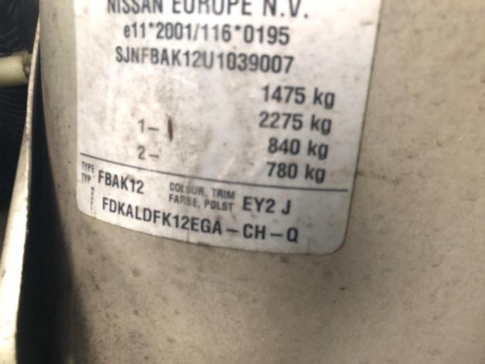 Nissan Micra 1.2 16V Sloopvoertuig (2004, Beige)