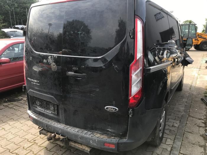 Ford Transit Custom 2.0 TDCi 16V Eco Blue 130 Samochód złomowany (2017, Czarny)