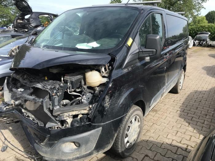 Ford Transit Custom 2.0 TDCi 16V Eco Blue 130 Samochód złomowany (2017, Czarny)