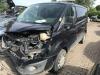 Ford Transit Custom 2.0 TDCi 16V Eco Blue 130 Samochód złomowany (2017, Czarny)