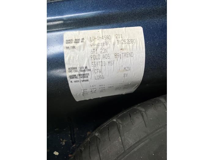 Volkswagen Polo V 1.2 TDI 12V BlueMotion Sloopvoertuig (2011, Blauw)