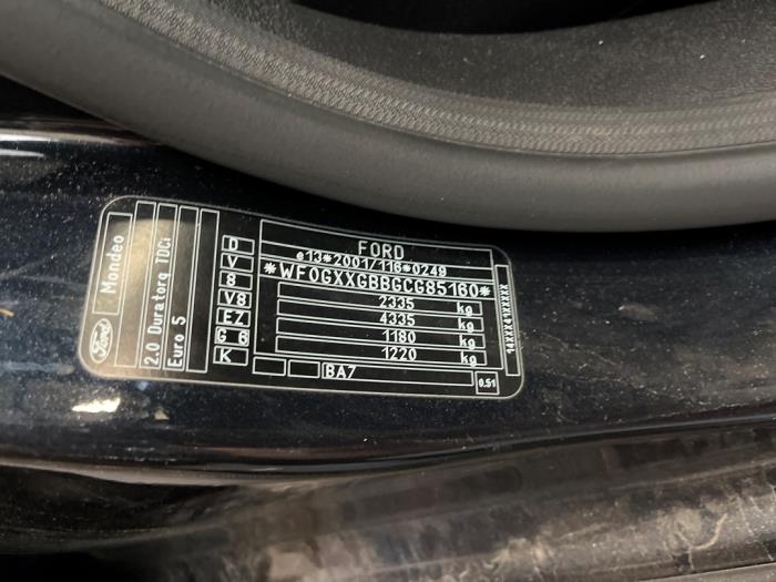 Ford Mondeo IV Wagon 2.0 TDCi 135 16V Salvage vehicle (2012, Black)