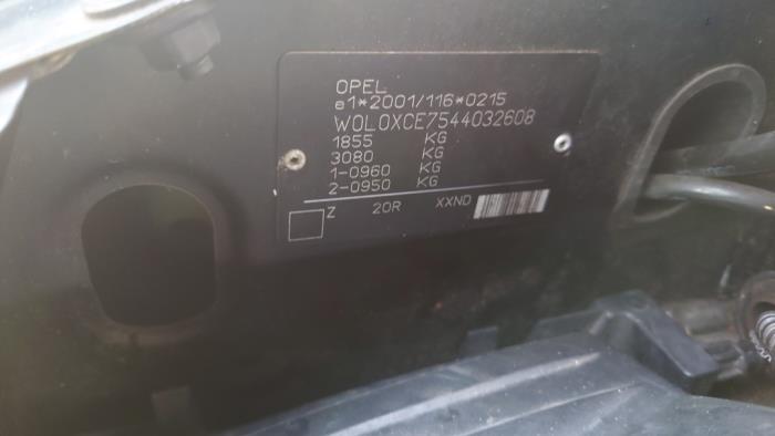 Opel Meriva 1.6 16V Samochód złomowany (2003, Czarny)