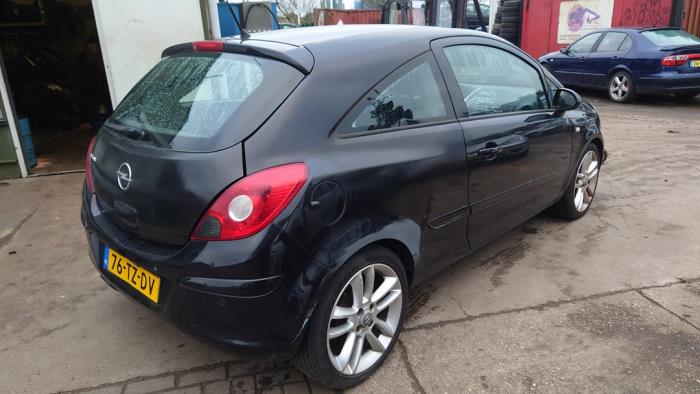 Opel Corsa D 1.4 16V Twinport Sloopvoertuig (2007, Zwart)