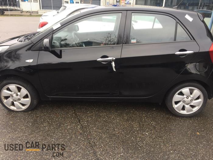 Kia Picanto 1.0 12V Skrotfordon (2015, ZWART)
