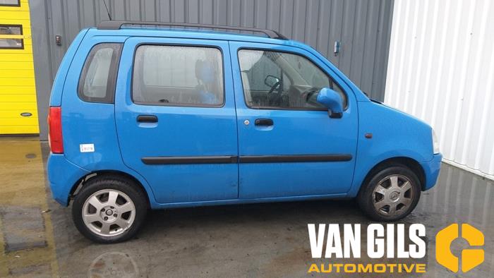 Opel Agila 1.2 16V Sloopvoertuig (2001, Blauw)