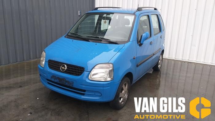 Opel Agila 1.2 16V Sloopvoertuig (2001, Blauw)