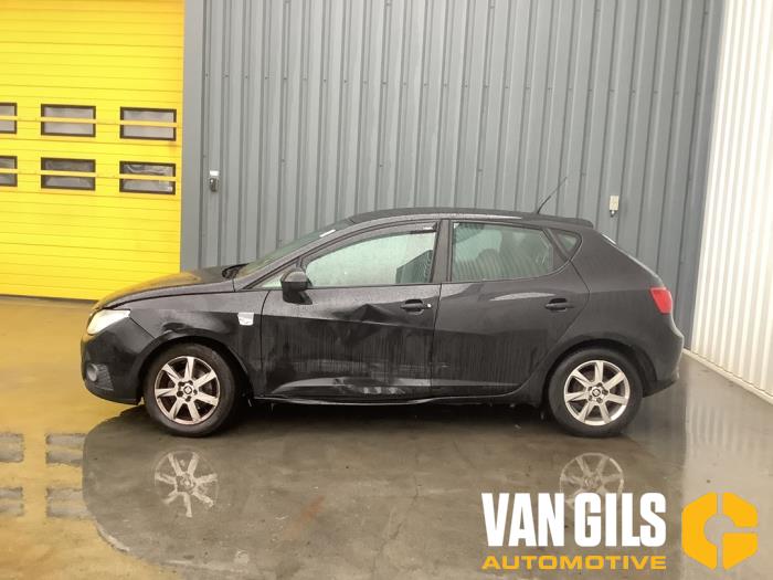 Seat Ibiza IV 1.2 12V Schadevoertuig (2010, Zwart)