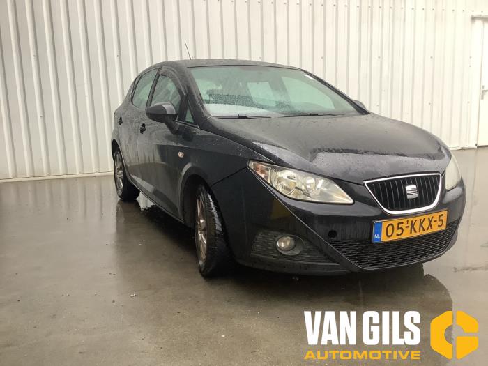 Seat Ibiza IV 1.2 12V Schadevoertuig (2010, Zwart)