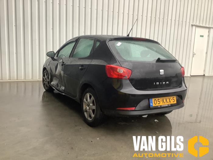 Seat Ibiza IV 1.2 12V Schadevoertuig (2010, Zwart)