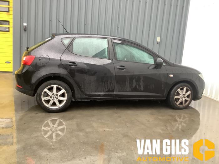 Seat Ibiza IV 1.2 12V Schadevoertuig (2010, Zwart)