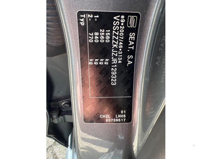 Seat Ibiza V 1.0 TSI 12V Sloopvoertuig (2018, Grijs)