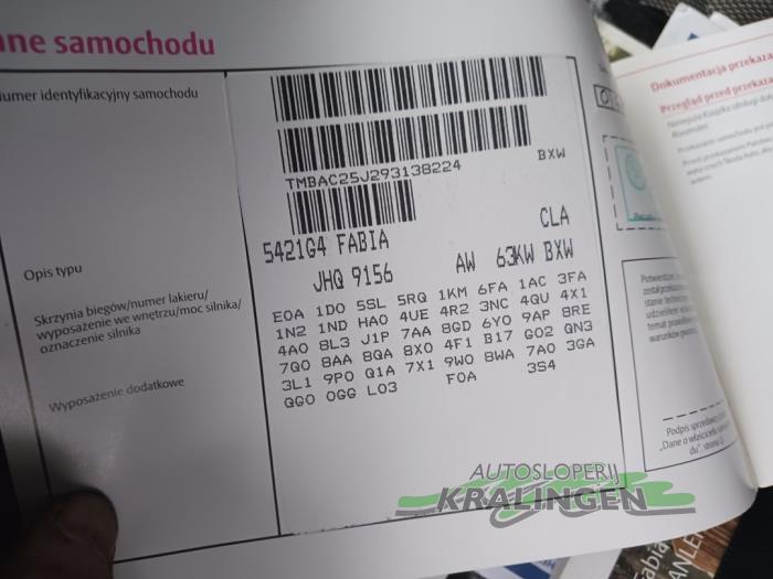 Skoda Fabia II 1.4i 16V Sloopvoertuig (2009, Grijs)