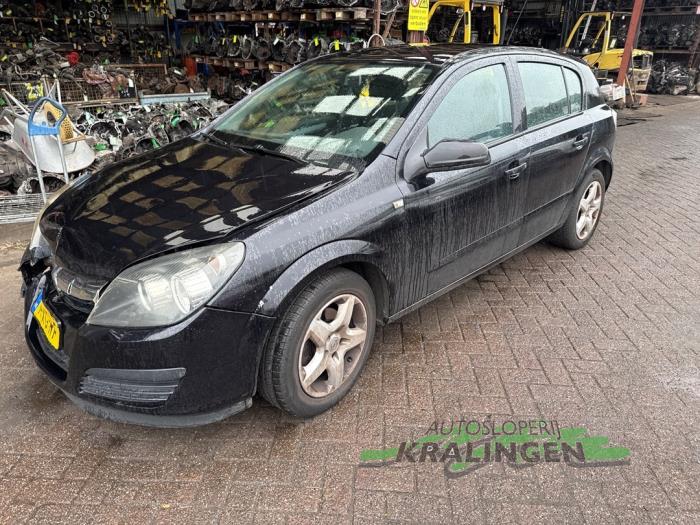 Opel Astra H 1.6 16V Twinport Schadevoertuig (2007, Zwart)