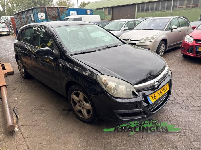 Opel Astra H 1.6 16V Twinport Schadevoertuig (2007, Zwart)