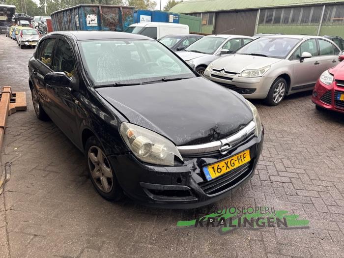 Opel Astra H 1.6 16V Twinport Schadevoertuig (2007, Zwart)