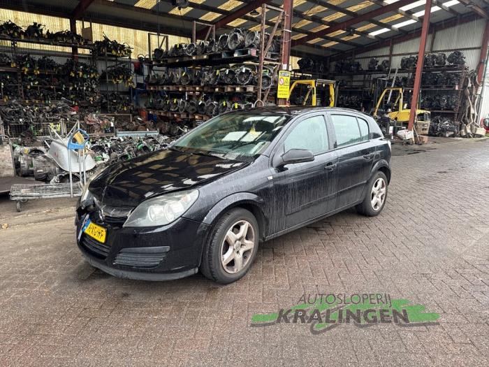 Opel Astra H 1.6 16V Twinport Schadevoertuig (2007, Zwart)