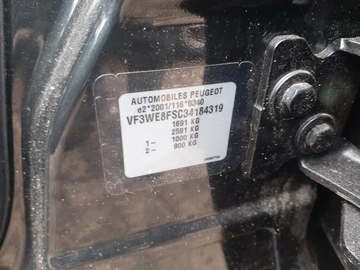 Peugeot 207 SW 1.4 16V Vti Sloopvoertuig (2008, Zwart)