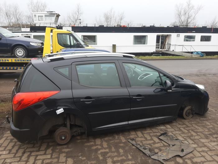 Peugeot 207 SW 1.4 16V Vti Sloopvoertuig (2008, Zwart)