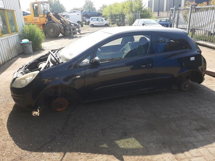 Opel Corsa D 1.2 16V Sloopvoertuig (2008, Zwart)