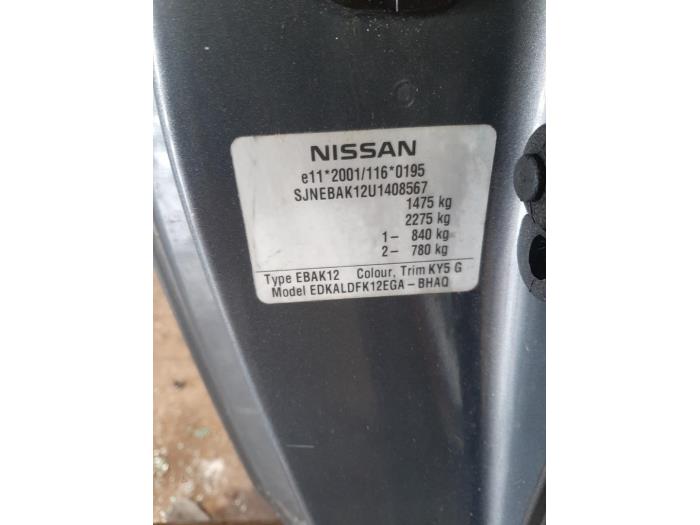 Nissan Micra 1.2 16V Sloopvoertuig (2005, Grijs)