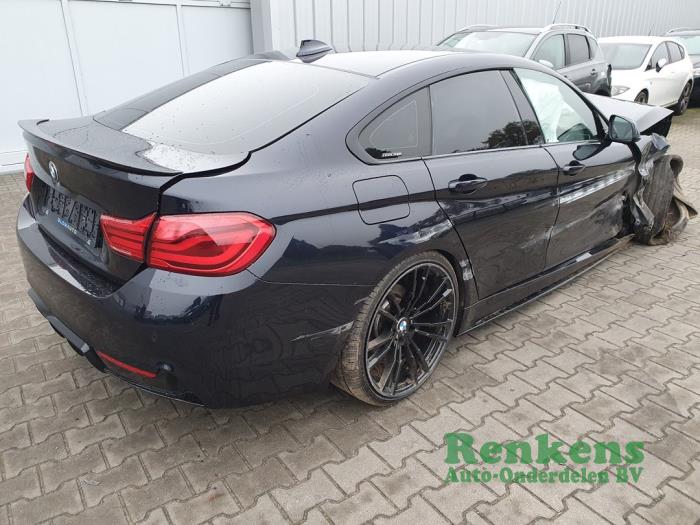BMW 4 serie Gran Coupe 418i 1.5 TwinPower Turbo 12V Skrotfordon (2018, ZWART)