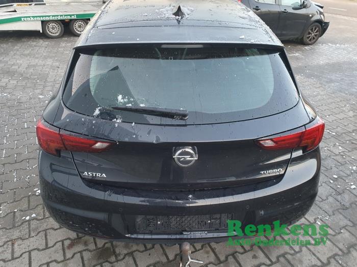 Opel Astra K 1.0 Turbo 12V Sloopvoertuig (2016, Zwart)