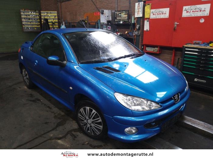 Peugeot 206 CC 1.6 16V Skrotfordon (2002, BLAUW)
