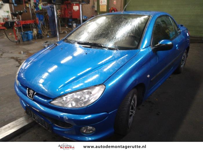 Peugeot 206 CC 1.6 16V Skrotfordon (2002, BLAUW)
