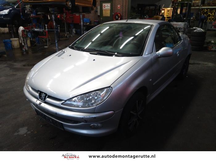 Peugeot 206 CC 1.6 16V Skrotfordon (2002, GRIJS)
