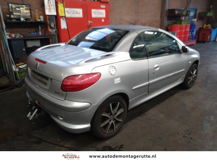 Peugeot 206 CC 1.6 16V Skrotfordon (2002, GRIJS)