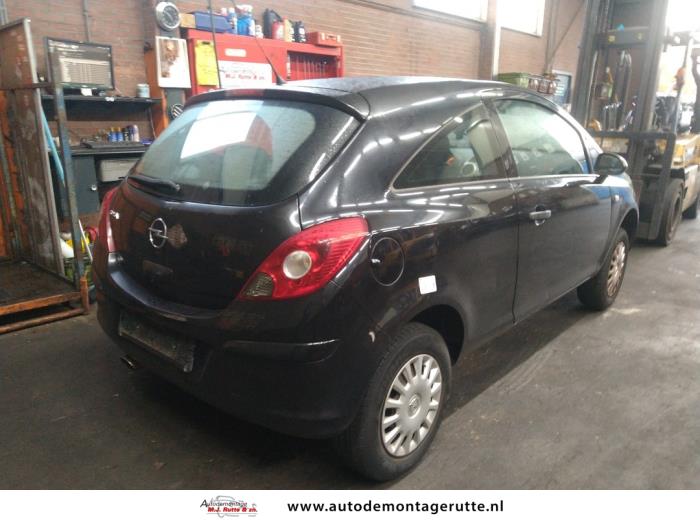 Opel Corsa D 1.0 Sloopvoertuig (2008, Zwart)