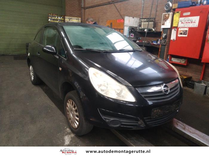 Opel Corsa D 1.0 Sloopvoertuig (2008, Zwart)