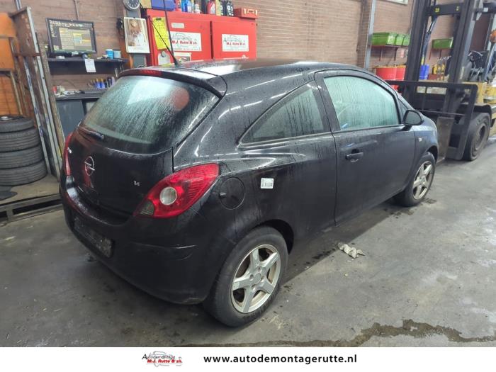 Opel Corsa D 1.4 16V Twinport Sloopvoertuig (2009, Zwart)