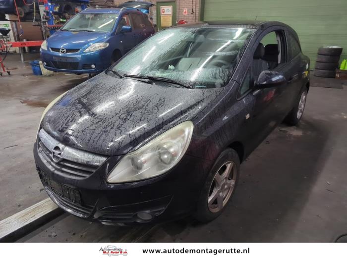 Opel Corsa D 1.4 16V Twinport Sloopvoertuig (2009, Zwart)